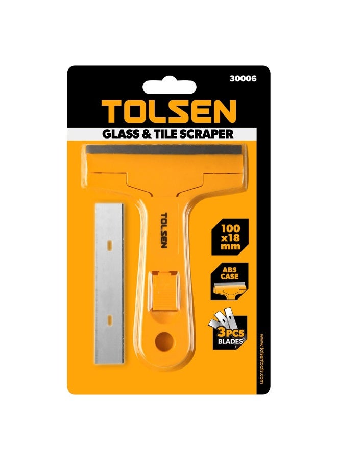 Tolsen Handheld Scraper – 100 × 18.5 mm Blade (Model 30006) - Image 2